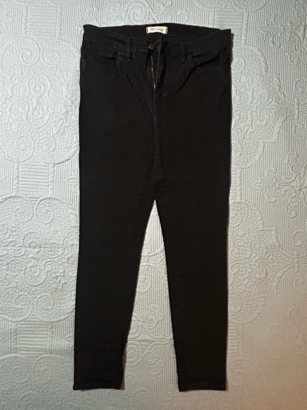 Madewell Black Stonewash Skinny Jeans